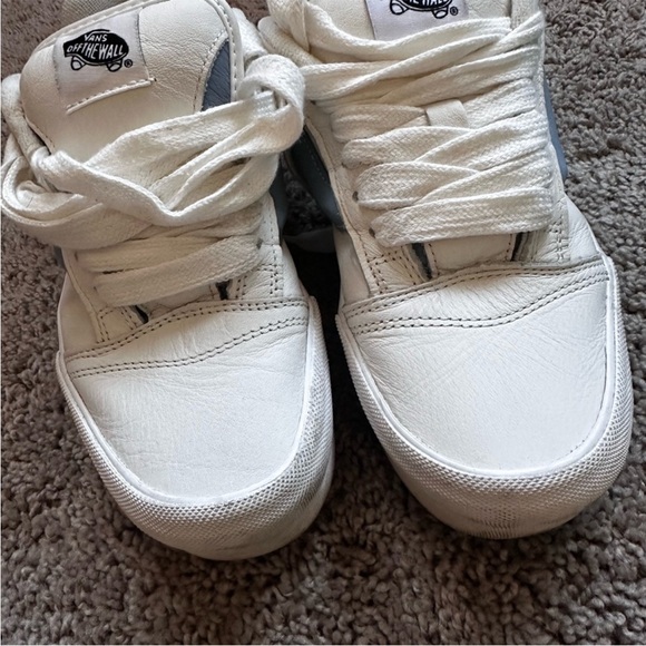 Rare Baby Blue Vans Knu-Skool White and Blue Sneakers - Picture 2 of 7